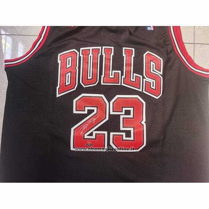Maglia Chicago Bulls Michael Jordan No 23 Reload Mitchell & Ness 1997-98 Nero